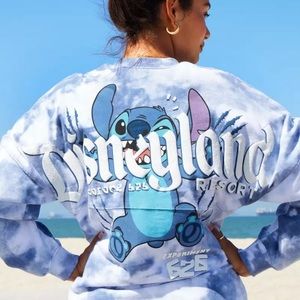 Disneyland Disney Parks Stitch Spirit Jersey Tie-Dye Blue Experiment 626 Sz XS